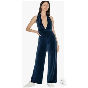 American Apparel velvet navy 1 pc NWT